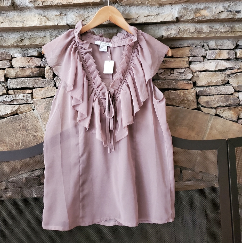 🆕Swool Sheer Sleeveless Blouses